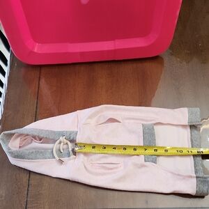 Pink and Gray Dog Hoodie